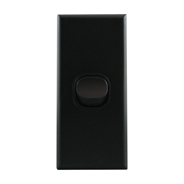 1 Gang Architrave Switch 10A 240V AC MATTE BLACK