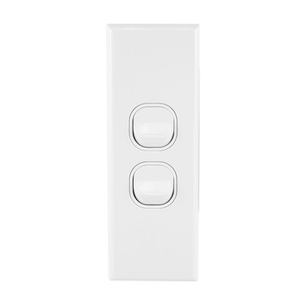 2 Gang Architrave Switch 10A 240V | GEO Series
