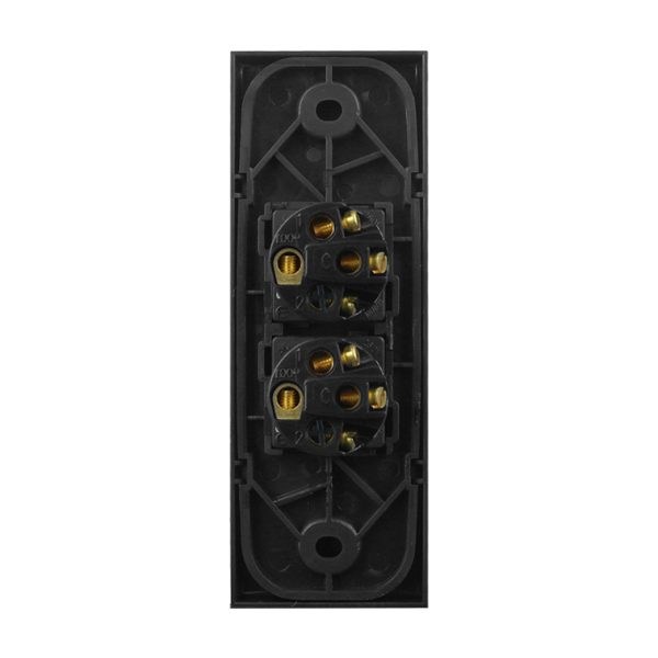 Architrave Switch 2 Gang MATTE BLACK - Image 5