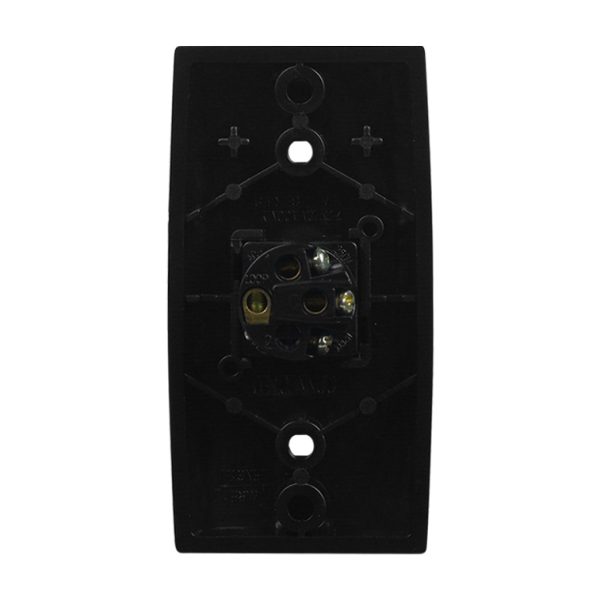 Intermediate Plate Light Switch 1 Gang - 54mm Mounting Centres BLACK - Image 5