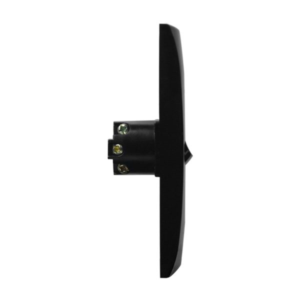 Intermediate Plate Light Switch 1 Gang - 54mm Mounting Centres BLACK - Image 4