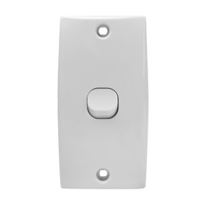 Intermediate Switch Plate 1 Gang 10A 250V AC 78mm Mounting Centre
