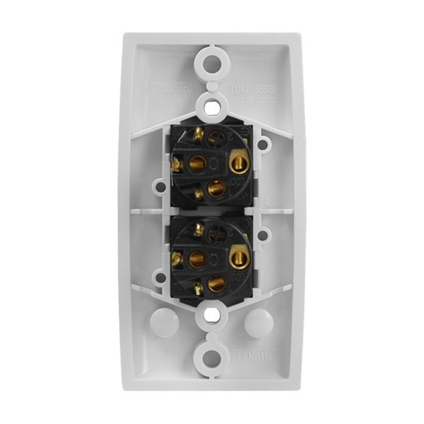 Intermediate Plate Light Switch 2 Gang - 54mm Mounting Centres - Image 5