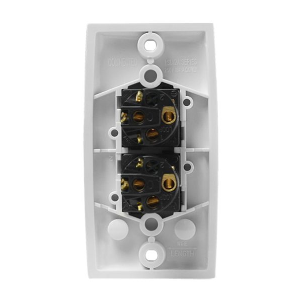 Intermediate Plate Light Switch 2 Gang - 78mm Mounting Centres - Image 5