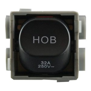 HOB Mechanism 32A 250V AC MATTE BLACK Double Pole