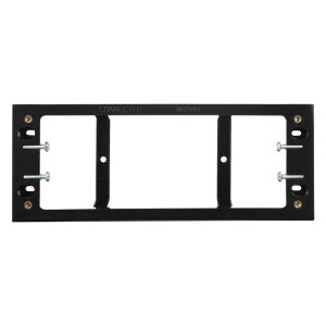 25mm Mounting Block 4 Gang BLACK | GEO Series