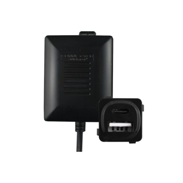 Dual USB to C Charger Remote Transformer Black FAST CHARGE