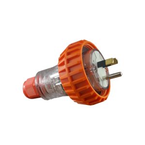 Male Plug 3 Pin Round Earth 10A IP66