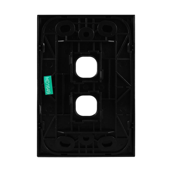 Grid Plate 2 Gang - BLACK - Image 5