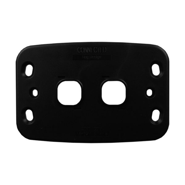 Grid Plate 2 Gang - BLACK - Image 3