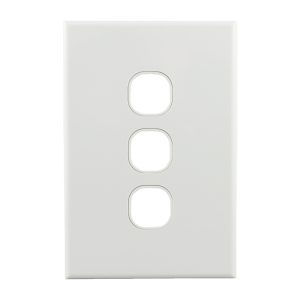 Grid Plate 3 Gang GEO Series