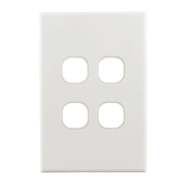 Grid Plate 4 Gang | GEO Series