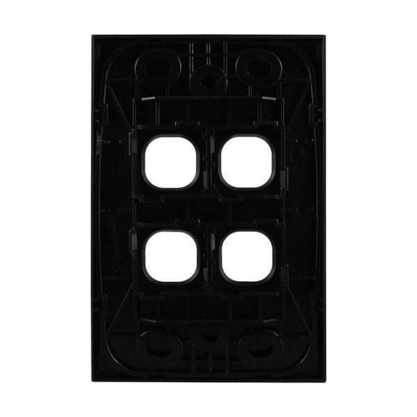 Grid Plate 4 Gang - MATTE BLACK - Image 5
