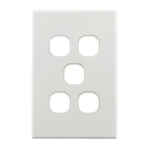 grid plate 5 gang GEO Series