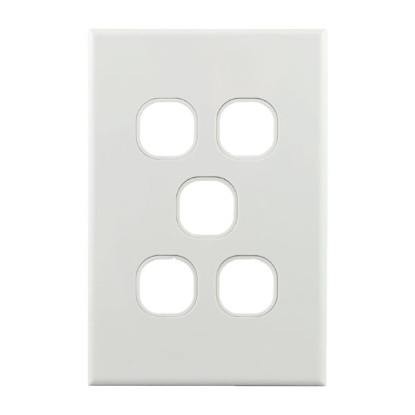 grid plate 5 gang GEO Series