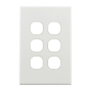 Grid Plate 6 Gang GEO Series
