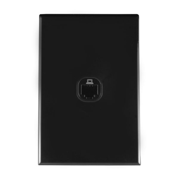 Data Plate RJ45 Category 5 BLACK | GEO Series