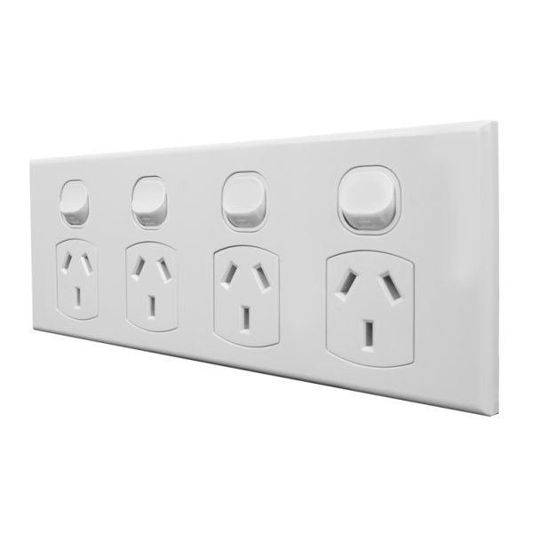 4 Gang Slimline Power Point - Image 2