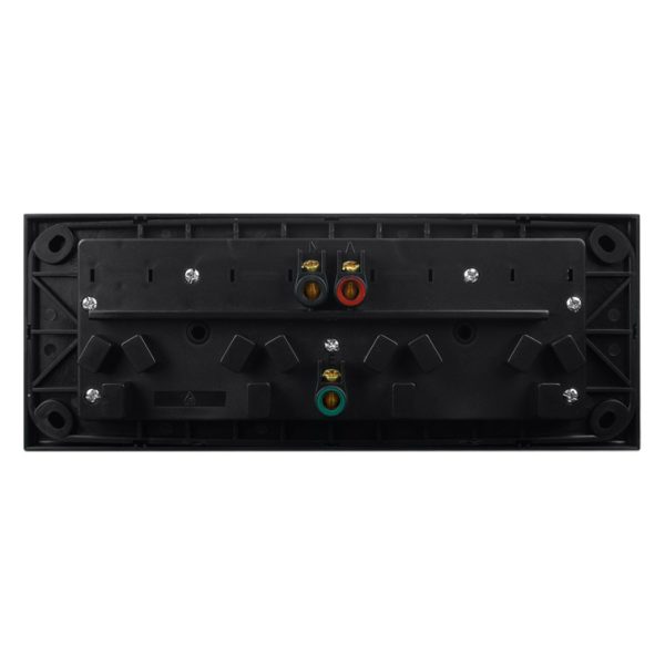 4 Gang Slimline Power Point - MATTE BLACK - Image 5