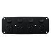 4 Gang Slimline Power Point - MATTE BLACK - Image 3