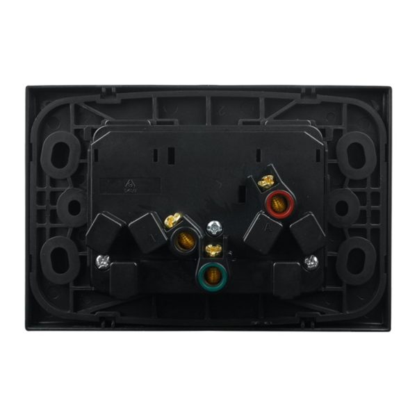 Double Power Point 10A 250V AC - MATTE BLACK - Image 5