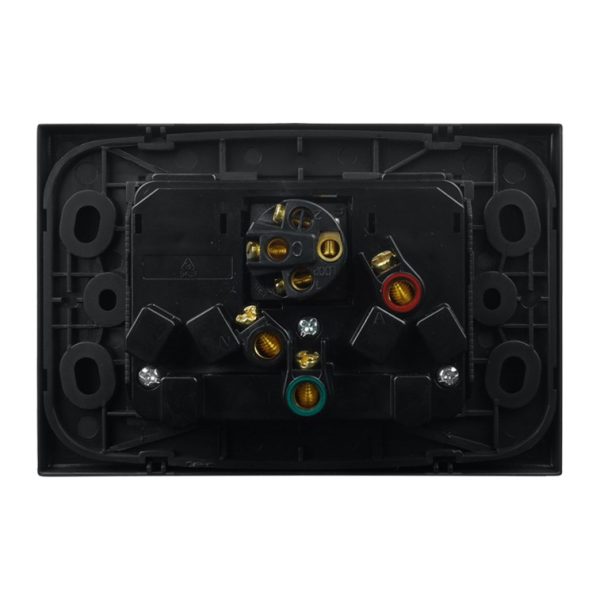 Double Power Point with Extra Switch - MATTE BLACK - Image 5