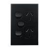 double gpo vertical extra switch matte black