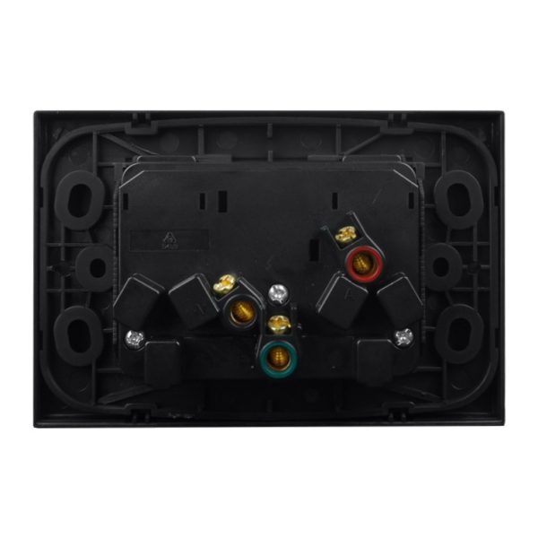 Double Power Point 15A 250V AC - MATTE BLACK - Image 5