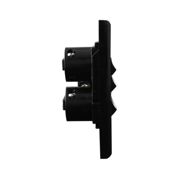 Single Power Point with 2 Extra Switches - BLACK - Image 4