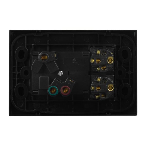 Single Power Point with 2 Extra Switches - BLACK - Image 5