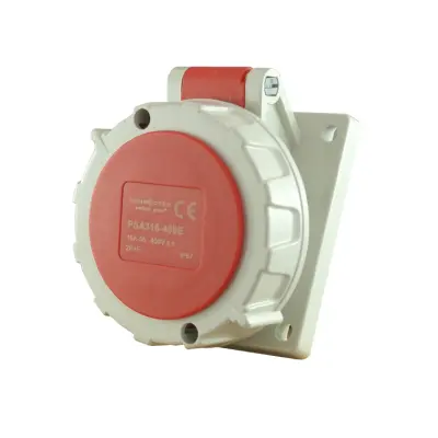 IP67 Angled Socket 3 Pin 16A 400V | CEE Form Switchgear
