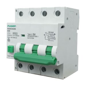 RCBO 3P+N 6kA 415V 20A D Curve