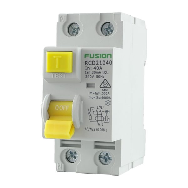 63A RCD 2 Pole Safety Switch 10kA