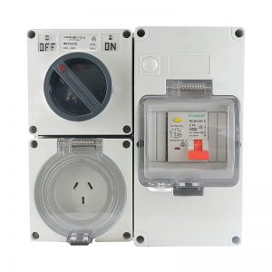 RCD Protected Outlet 15A 3 Pin 250V AC IP66