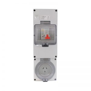 RCD Protected Socket Outlet 10A 3 Pin 250V AC IP66