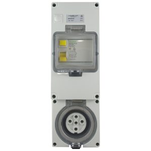 RCD Protected Socket Outlet 5 Pin 20A 500V AC IP66