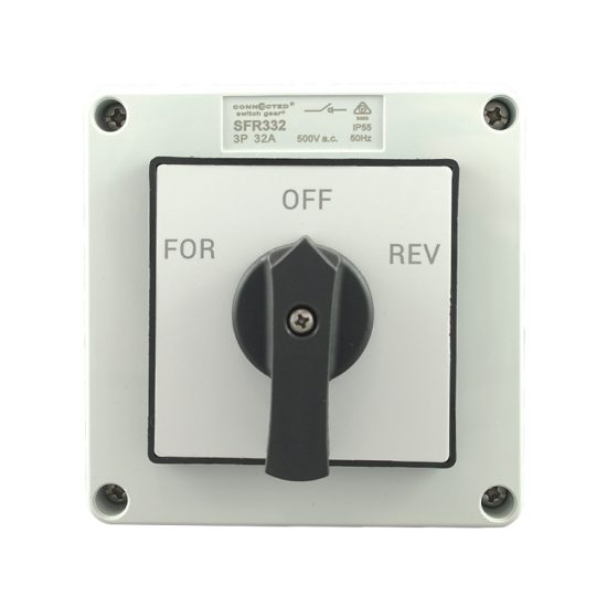3 Phase Forward Reverse Switch 32A 500V AC Connected Switchgear