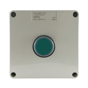 push button control box green 250V AC 10A IP55