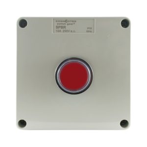 push button control box red 250V AC 10A IP55