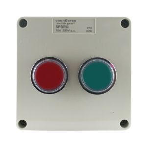 push button control box red / green 250V ac 10A IP55