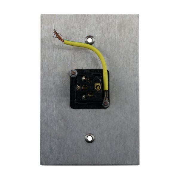 Stainless Steel Light Switch 1 Gang Vertical - BLACK - Image 4