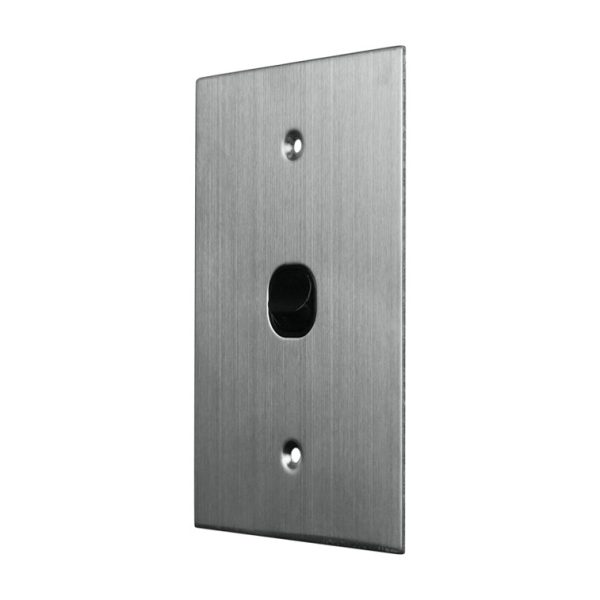 Stainless Steel Light Switch 1 Gang Vertical - BLACK - Image 2