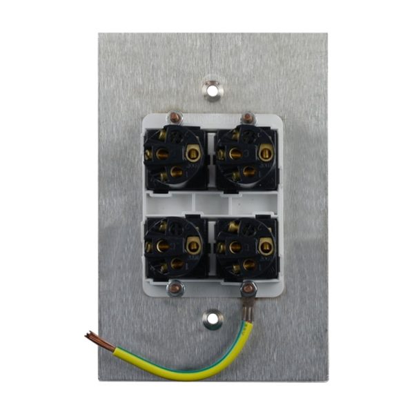 Stainless Steel Light Switch 4 Gang Vertical - Image 4