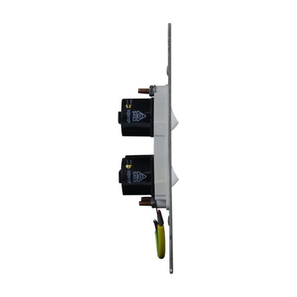 Stainless Steel Light Switch 4 Gang Vertical - Image 3