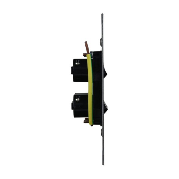 Stainless Steel Light Switch 4 Gang Vertical - BLACK - Image 3