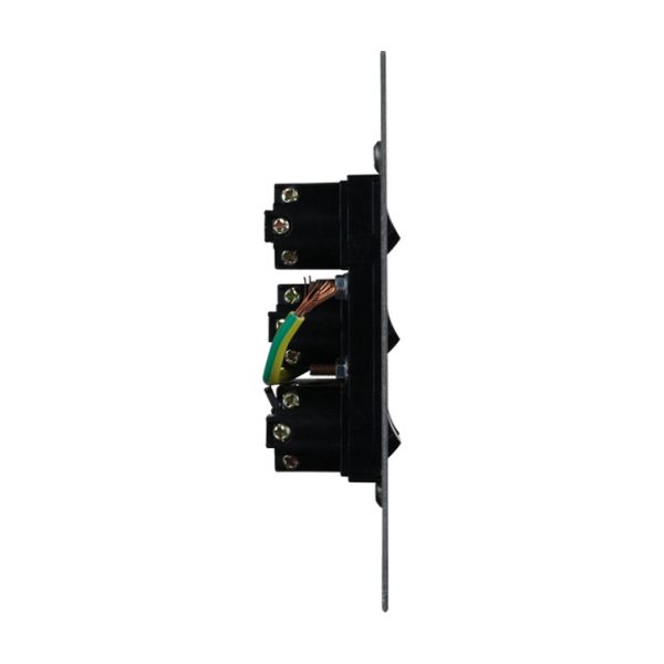 Stainless Steel Light Switch 5 Gang Vertical - BLACK - Image 3