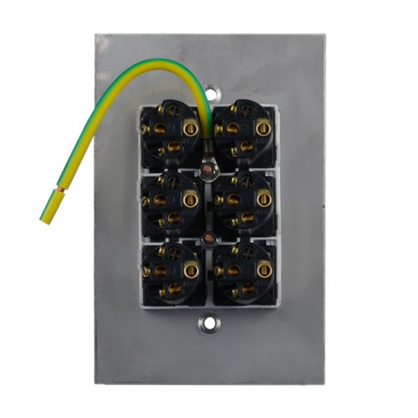Stainless Steel Light Switch 6 Gang Vertical - Image 4