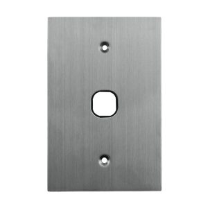 1 Gang Stainless Steel Grid Plate BLACK