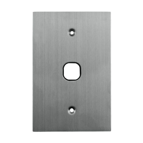 1 Gang Stainless Steel Grid Plate BLACK