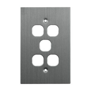 stainless steel grid plate 5 gang